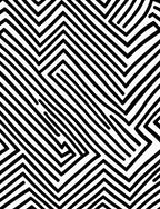 Black White Angled Line Art Design Rug