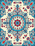 Mandala Inspired Floral Pattern Rug