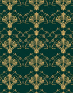 Art Nouveau Fan Pattern Rug