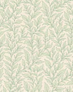 Verdant Leaf Pattern Runner Rug