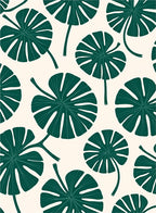 Tropical Leaf Pattern Rug