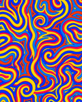 Vibrant Swirls Pattern Rug