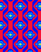 Vibrant Abstract Floral Geometric Design Rug