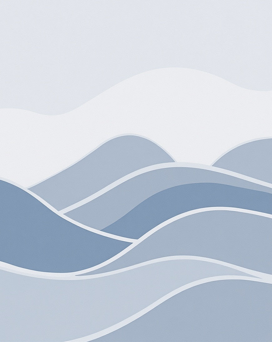 Curving Waves Pattern Design Rug