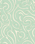 Flowing Swirls With Stars Pattern Rug