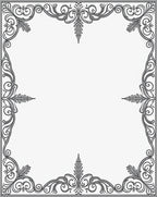Ornate Flourish Scrollwork Pattern Rug