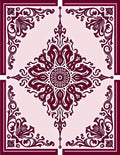 Elegant Paisley Floral Medallion Pattern Rug