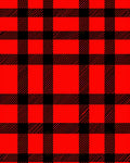Bold Red Black Buffalo Check Pattern Rug