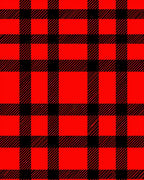 Bold Red Black Buffalo Check Pattern Rug