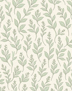 Botanical Branch Pattern Print Rug