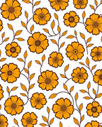 Bold Floral Botanical Vines Rug