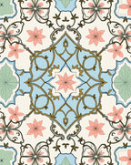Elegant Floral Medallion Pattern Rug