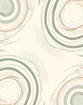 Swirling Abstract Organic Modern Design Rug