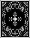 Intricate Floral Scrollwork Pattern Design Rug