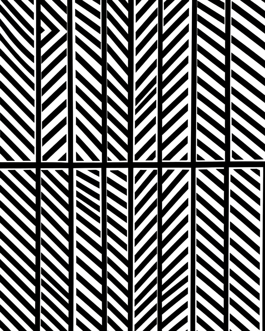 Modern Diagonal Striped Geometric Pattern Rug