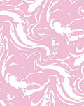 Soft Pink Fluid Swirl Art Rug
