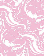 Soft Pink Fluid Swirl Art Rug