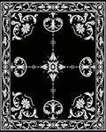 Classic White Floral Intricate Scroll Rug