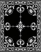 Classic White Floral Intricate Scroll Rug