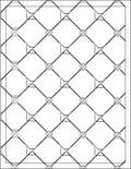 Geometric Trellis Diamond Pattern Rug