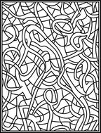 Abstract Black White Swirl Pattern Rug