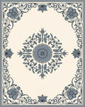 Classic Floral Scrollwork Medallion Rug