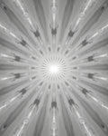 Radial Sunburst Abstract Design Rug
