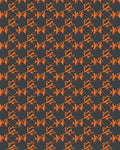 Bold Orange Abstract Geometric Pattern Rug