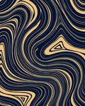 Abstract Swirls Flowing Pattern Rug