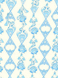 Art Nouveau Style Floral Diamonds Rug
