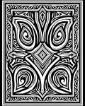 Black White Bold Abstract Art Rug