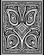 Black White Bold Abstract Art Rug