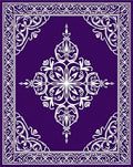 Intricate Paisley Floral Border Design Rug