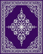 Intricate Paisley Floral Border Design Rug