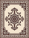 Ornate Mandala Scrollwork Style Rug