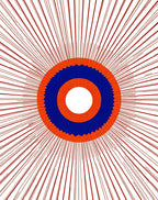 Concentric Sunburst Design Rug