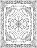 Intricate Floral Swirl Abstract Design Rug
