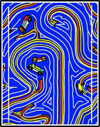 Retro Race Track Cars Abstract Rug