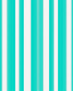 Bold Teal White Stripe Pattern Rug