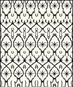 Abstract BlackWhite Linear Pattern Design Rug