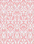 Classic Intricate Pink Damask Pattern Rug