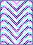 Chevron Pastel Swirl Design Rug