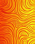 Bold Warm Fire Swirl Pattern Rug