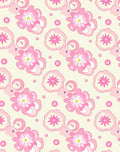 Charming Pink Floral Pattern Design Rug