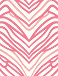 Abstract Pink Peach Chevron Wave Rug