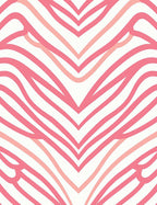 Abstract Pink Peach Chevron Wave Rug