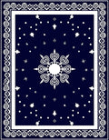 Star Cluster Ornate Border Design Rug