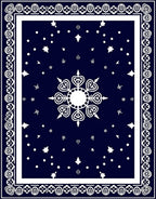 Star Cluster Ornate Border Design Rug