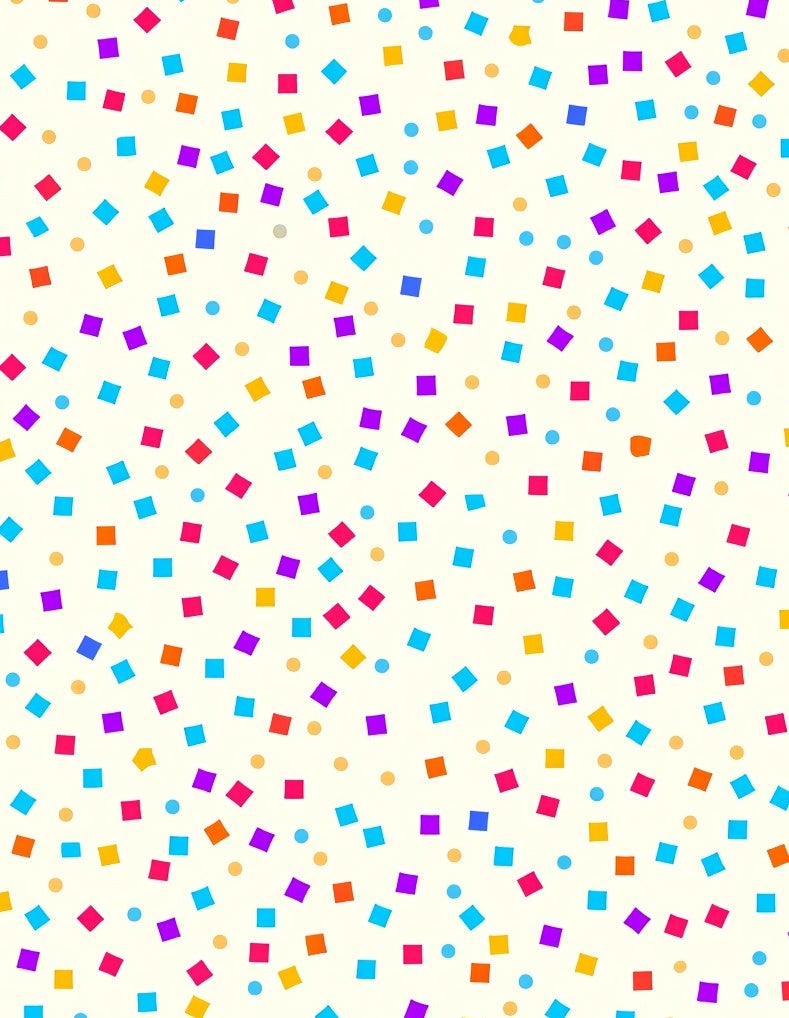 Multicolor Confetti Square Patterns Rug