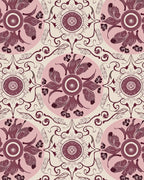 Artistic Floral Medallion Pattern Rug